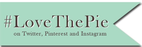 Follow Love the Pie Hashtag on Twitter Pinterest and Instagram