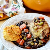 Easy One Pot Chicken and Beans recipe at TidyMom.net