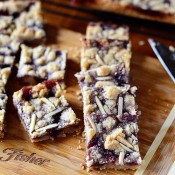 Raspberry Almond Bars recipe at Tidymom.net