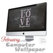 FREE February Background Wallpaper at TidyMom