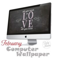 FREE February Background Wallpaper at TidyMom
