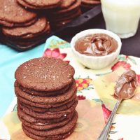 Salted Chocolate Nutella Sandwich Cookie