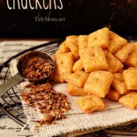 Homemade Cheese Crackers recipe at TidyMom.net