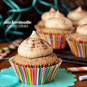 Snickerdoodle cupcakes at TidyMom.net