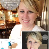 TidyMom wearing Covergirl Outlast Stay Fabulous 3-in-1 Foundation Test Drive