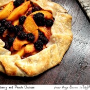 Blackberry and Peach Galette recipe from Angie Barrett featured at TidyMom.net