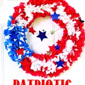 Easy DIY Patriotic Wreath at TidyMom.net