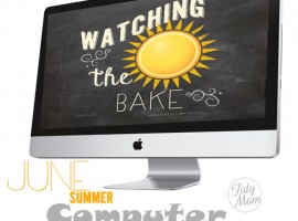 FREE Watching the Sun Bake June Summer Background Wallpaper at TidyMom