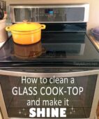 How To Clean A Glass Cook-Top and Make is SHINE at TidyMom.net