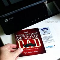 Print a greeting card with a gift card right at home