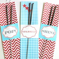 Printable Sparkler Holders