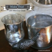Tutorial for DIY Mercury Glass with Kim Demmon at TidyMom.net