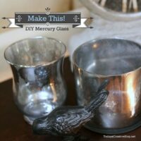 Tutorial for DIY Mercury Glass with Kim Demmon at TidyMom.net