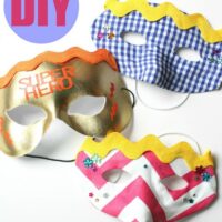DIY Superhero Masks for the kids via TidyMom