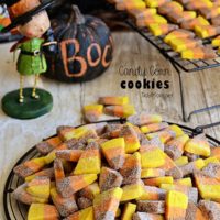 Easy Candy Corn Sugar Cookies recipe and tutorial at TidyMom.net