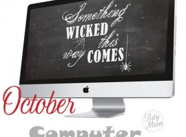 FREE October Background Wallpaper at TidyMom