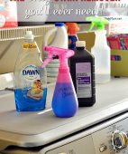 The ONLY stain remover you'll ever need! This miracle cleaner has worked on every stain from set in grease, to yellow arm pits, to chocolate and more! details at TidyMom.net