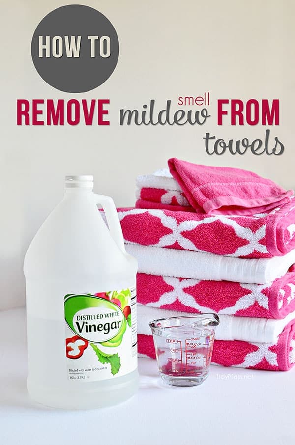 How do you remove mildew odors from fabric?