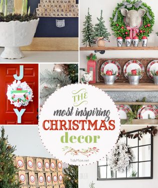 The most inspiring Christmas decor of the season! visit TidyMom.net for details
