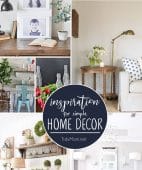 IInspiration for Simple Home Decor from a budget friendly bathroom makeover to decorating with what you already have. Take cues for your own home with simple home decor inspiration at TidyMom.net