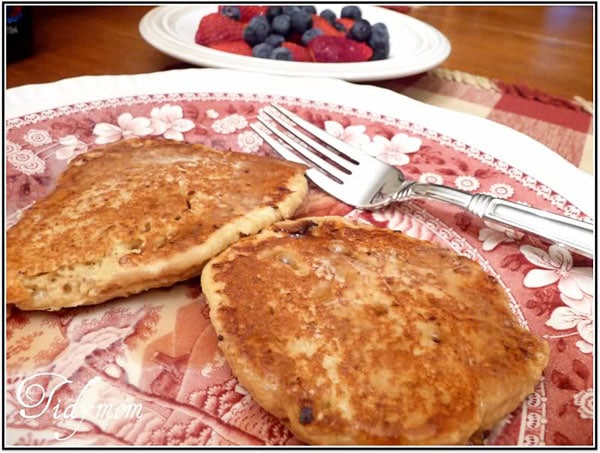 low fat high fiber pancakes at TidyMom.net