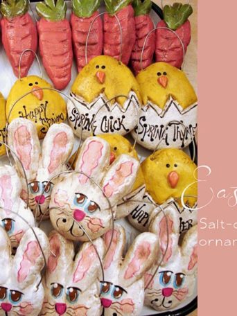 Easter Salt Dough Ornaments