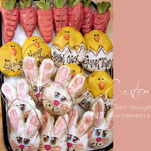 Easter Salt Dough Ornaments