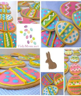 decorated Easter Cookies at TidyMom.net