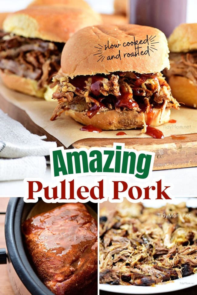 pulled pork photo collage