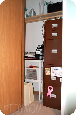 office closet at TidyMom.net