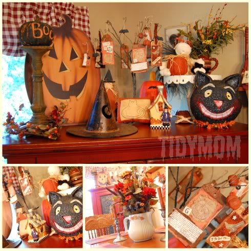 Halloween decor at TidyMom.net