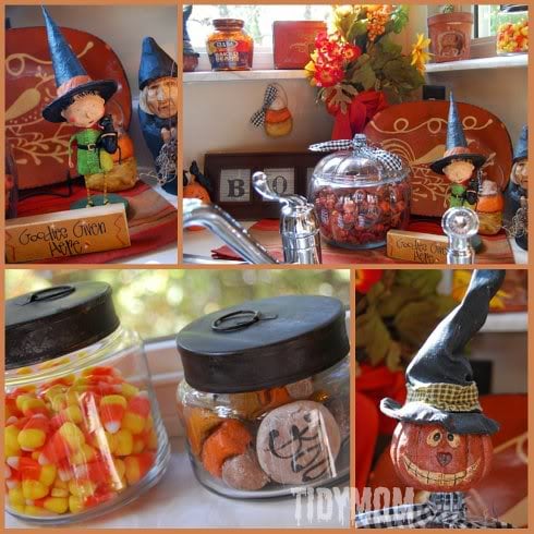 Halloween decor at TidyMom.net