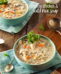 Panera Copycat Creamy Chicken and Wild Rice Soup continues to be a family favorite. It's delicious and hearty, perfect for cold winter nights. Print the full recipe at TidyMom.net