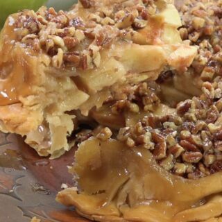 Upside-Down Apple Pecan Pie