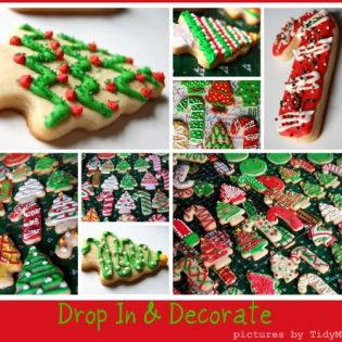 decorated Christmas cookies at TidyMom.net