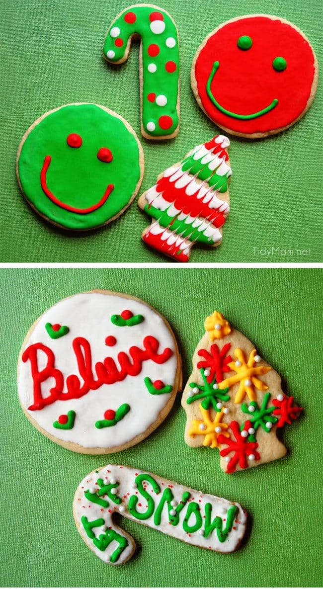 decorated Christmas cookies 