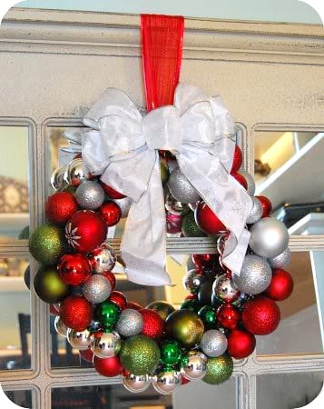 Tutorial Christmas Ornament Wreath 