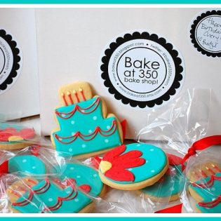 Birthday cookies from Bake at 350 at TidyMom.net