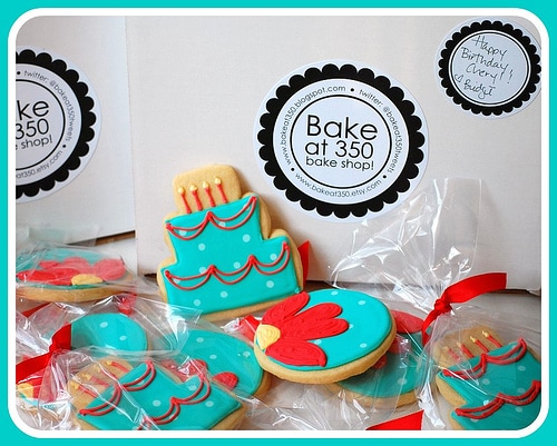 Birthday cookies from Bake at 350 at TidyMom.net