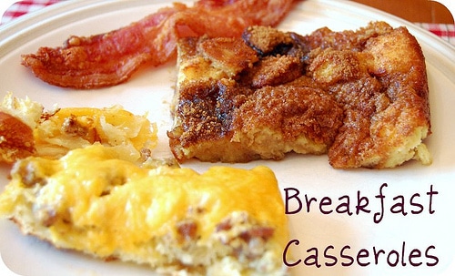 holiday breakfast casseroles & crunchy coated bacon!