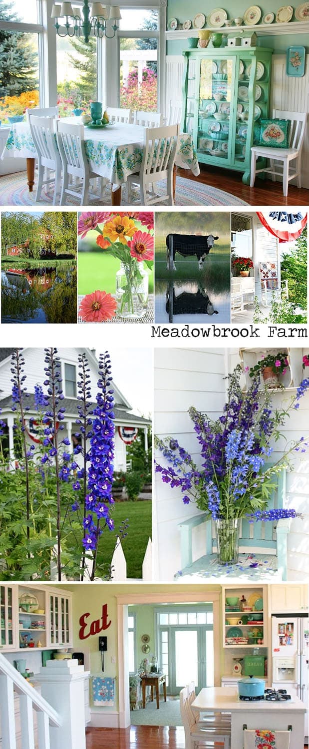 A suburban mom, along with her husband and 3 boys, decided to leave the rat race behind for a slower pace and a simpler life. Meadowbrook Farm is about her faith, family, friends, decorating, cooking, gardening, photography, antiquing, and everyday life.
