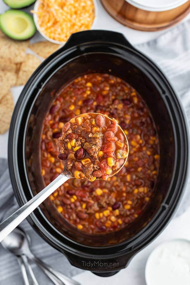 taco soup in a slow cooker