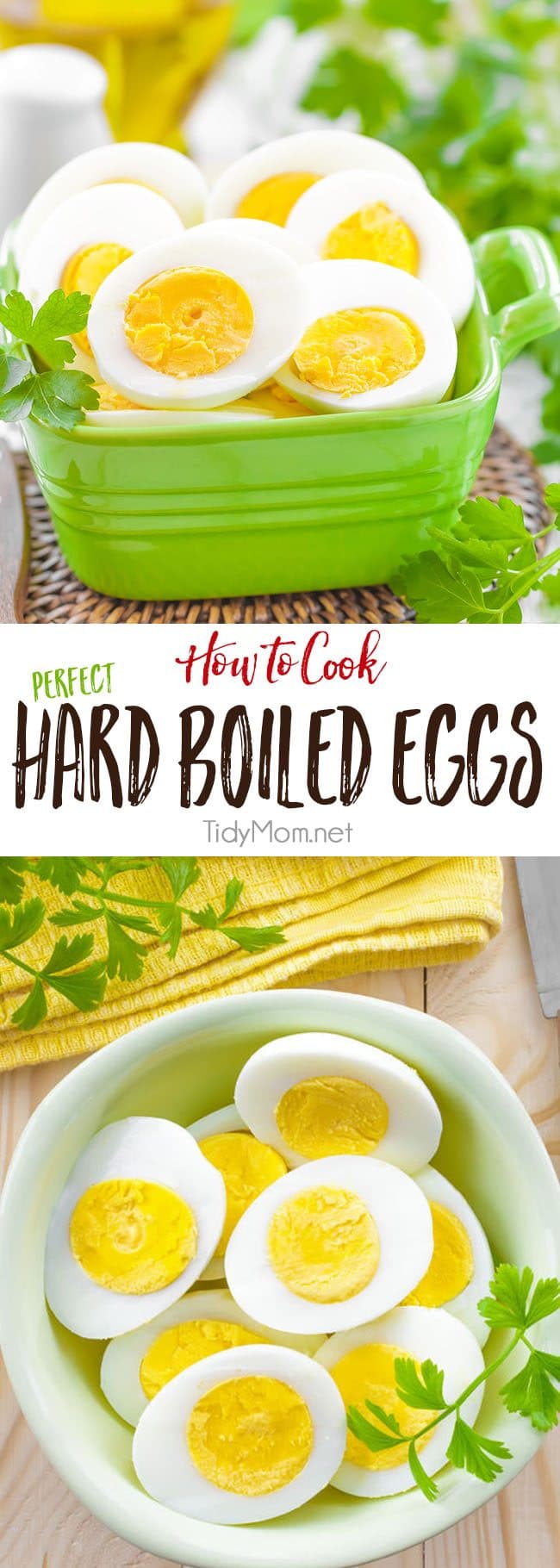 Since hard boiled eggs are notoriously easy yet difficult to master. Learn how to cook PERFECT HARD BOILED EGGS every time at TidyMom.net