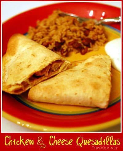 chicken cheese quesadillas 