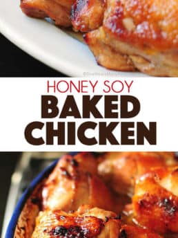 A super easy chicken recipe that will become a family favorite. Honey Soy Baked Chicken Recipe would be delicious cooked on the grill as well! find the recipe at TidyMom.net