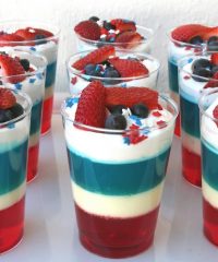 Patriotic Layered Jello Cups