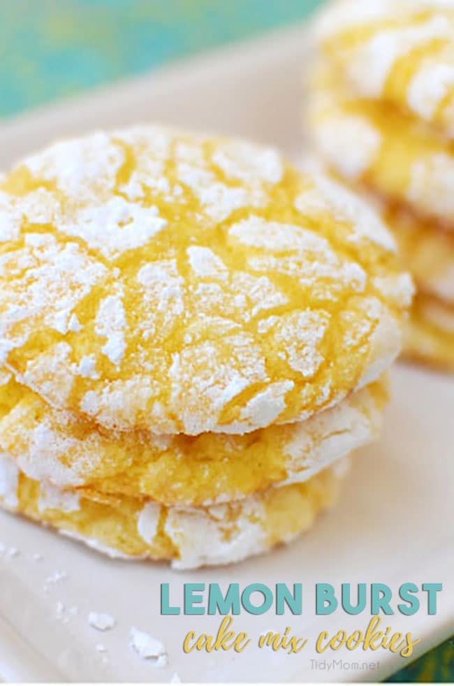 Lemon Burst Cake Mix Cookies You Can't Say No To