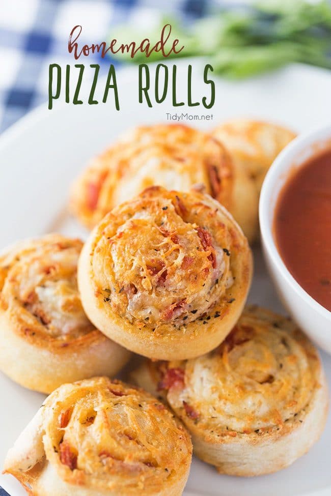 homemade pizza rolls