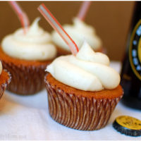 Root Beer Float Cupcakes