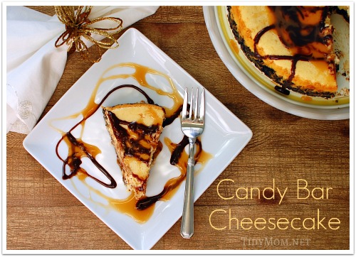 candy bar cheesecake recipe  {how to}